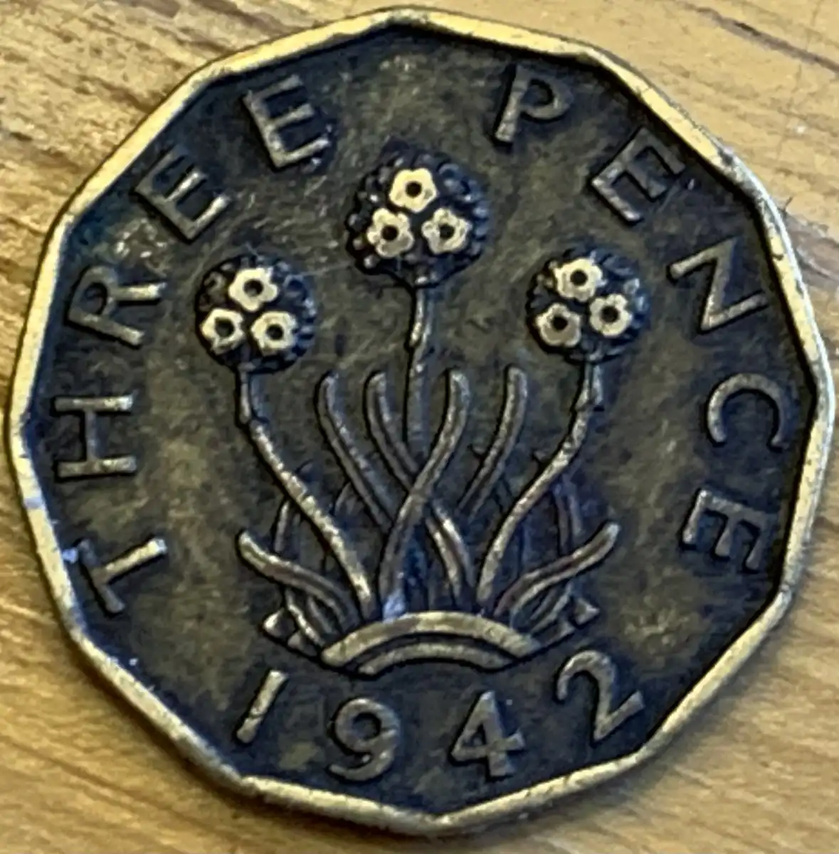 1942-3-Pence-George-VI-Coin-For-Grading